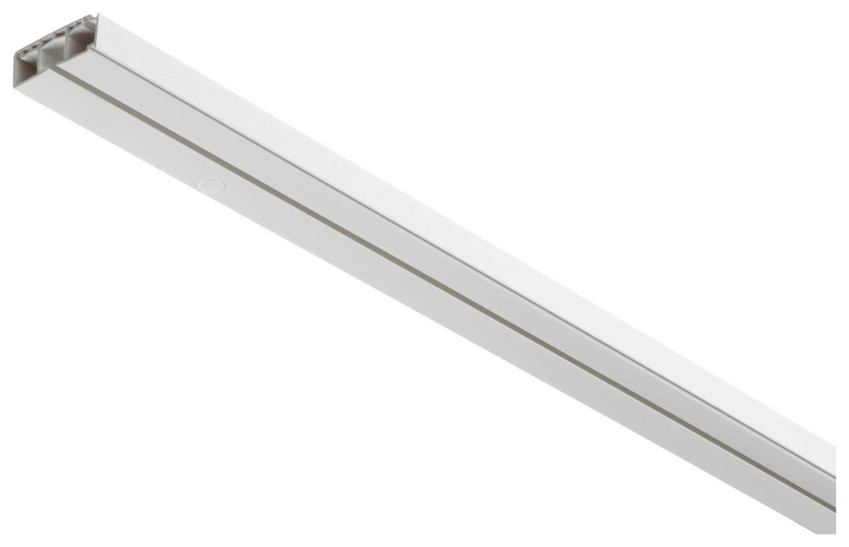 Gardinenschiene weiß Kunststoff L: ca. 180 cm 1.0 Läufe Schiene_Hohlkammer_1lfg. - weiß (180,00cm) - Boviva
