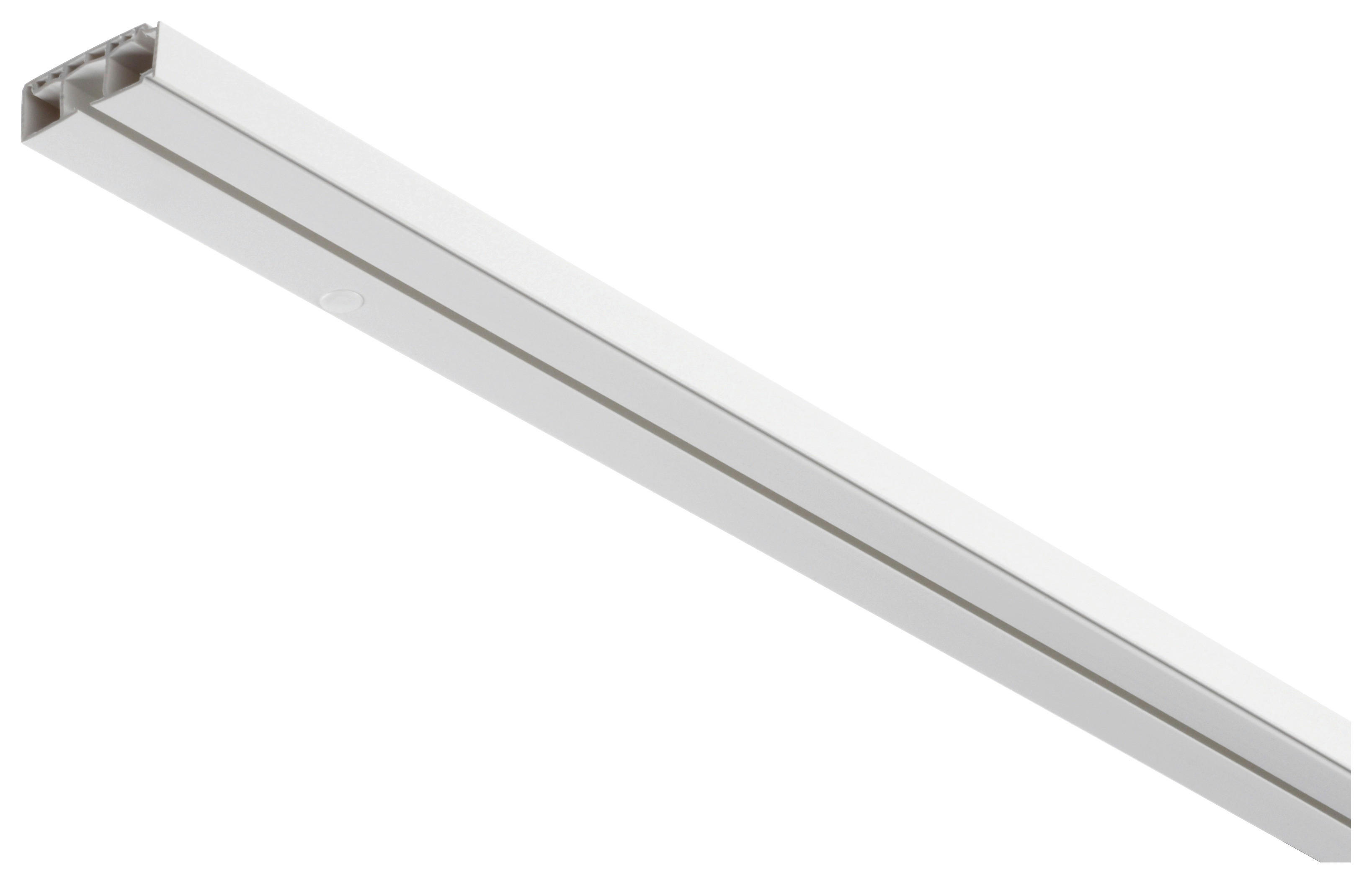 Gardinenschiene weiß Kunststoff L: ca. 150 cm 1.0 Läufe