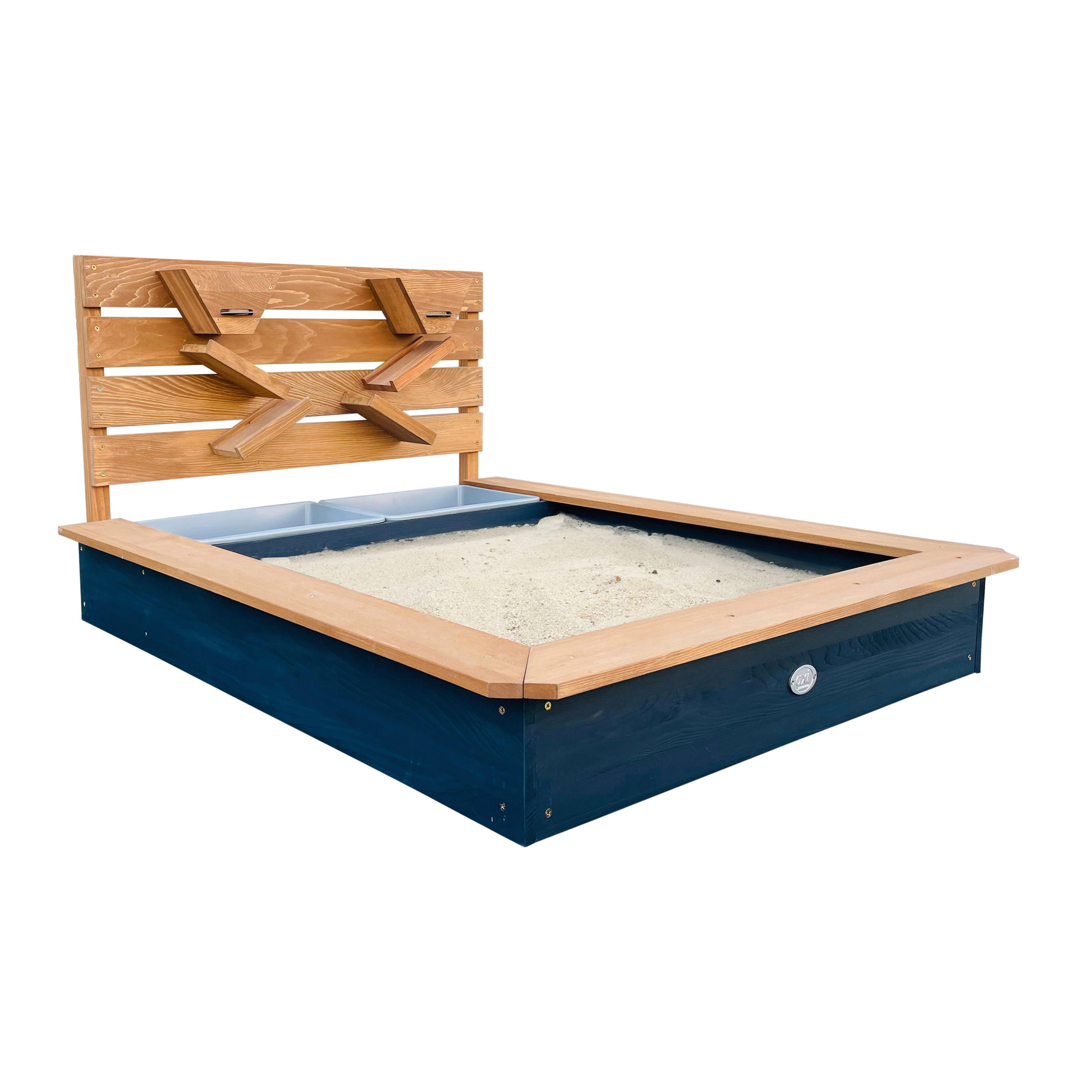 AXI Sandkasten Lina braun B/H/L: ca. 105x59x100 cm Lina - braun/anthrazit (100,00/105,00/59,00cm) - AXI