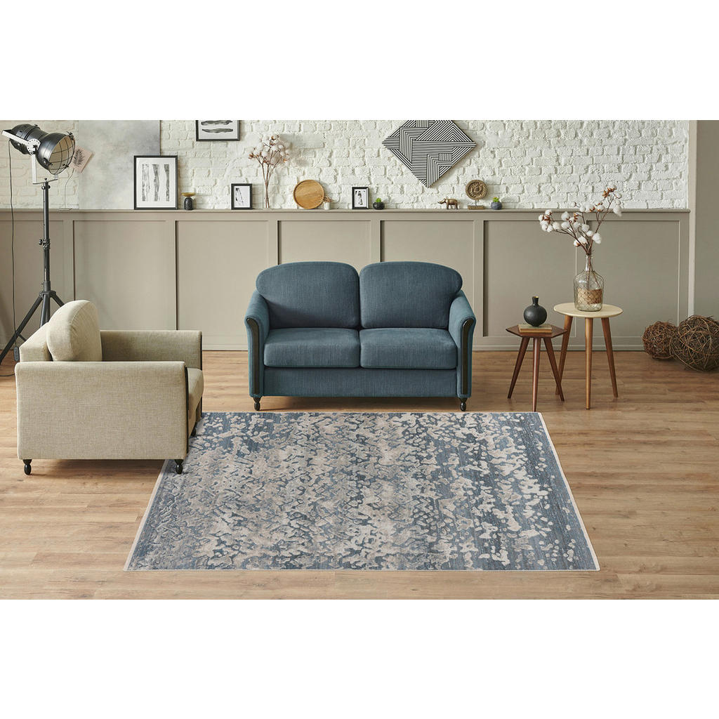 Thumbnail - Kayoom Kurzflorteppich Milan 325 anthrazit B/H/L: ca. 120x0,5x170 cm