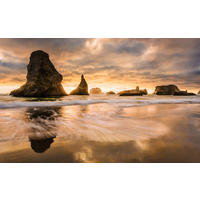 Komar Fototapete Golden Stacks B/L: ca. 400x250 cm Golden Stacks - (400,00/250,00cm) - Komar