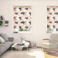 LICHTBLICK Verdunkelungsrollo Jumbo Flowers rot B/L: ca. 70x150 cm Jumbo Flowers - rot (70,00/150,00cm) - LICHTBLICK