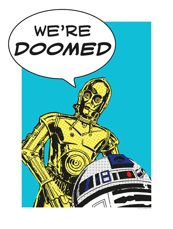 Komar Poster Star Wars Classic Comic Quote Droid Star Wars B/L: ca. 30x40 c günstig online kaufen