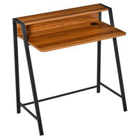 Schreibtisch 836-055 walnuss Nachbildung schwarz B/H/T: ca. 84x85x45 cm 836-055 - schwarz/walnuss (84,00/85,00/45,00cm) - HOMCOM