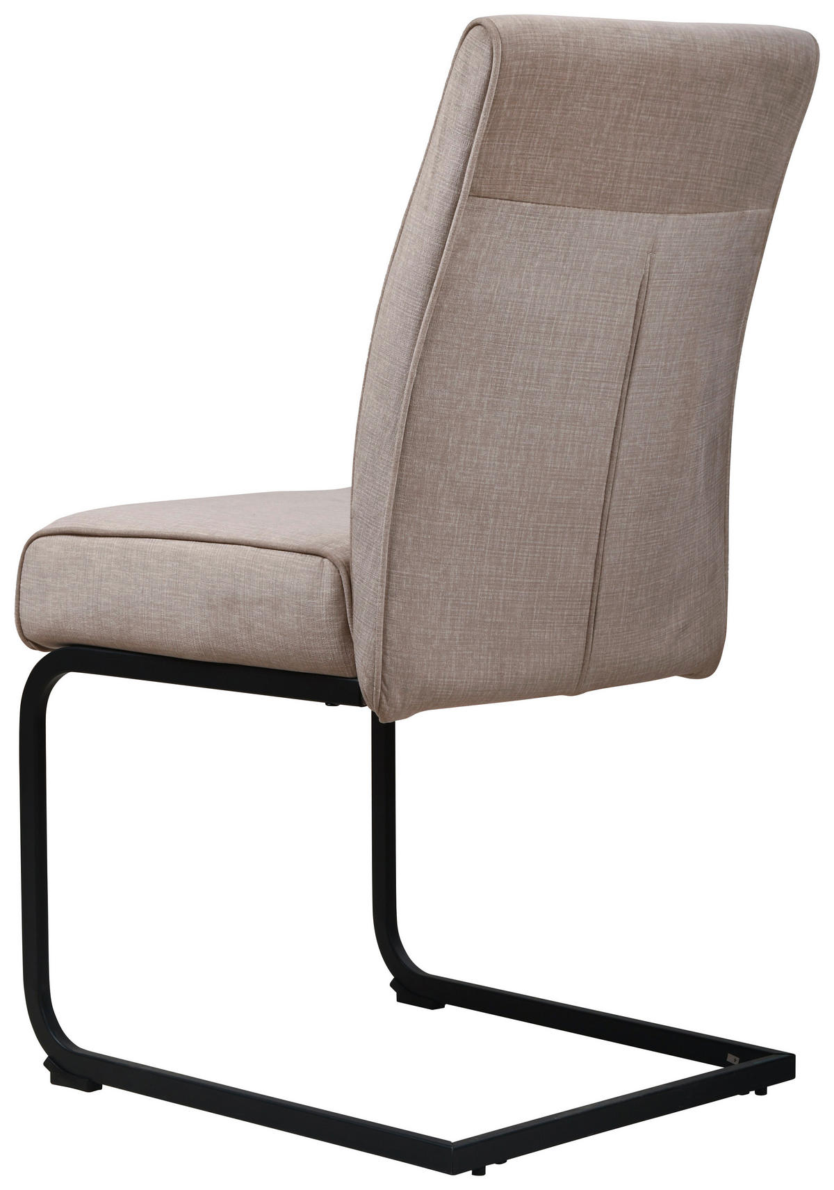 Schwingstuhl Canberra Cappuccino schwarz Samtoptik Metall B/H/T: ca. 63x92x49 cm Canberra - schwarz/Cappuccino (63,00/92,00/49,00cm)
