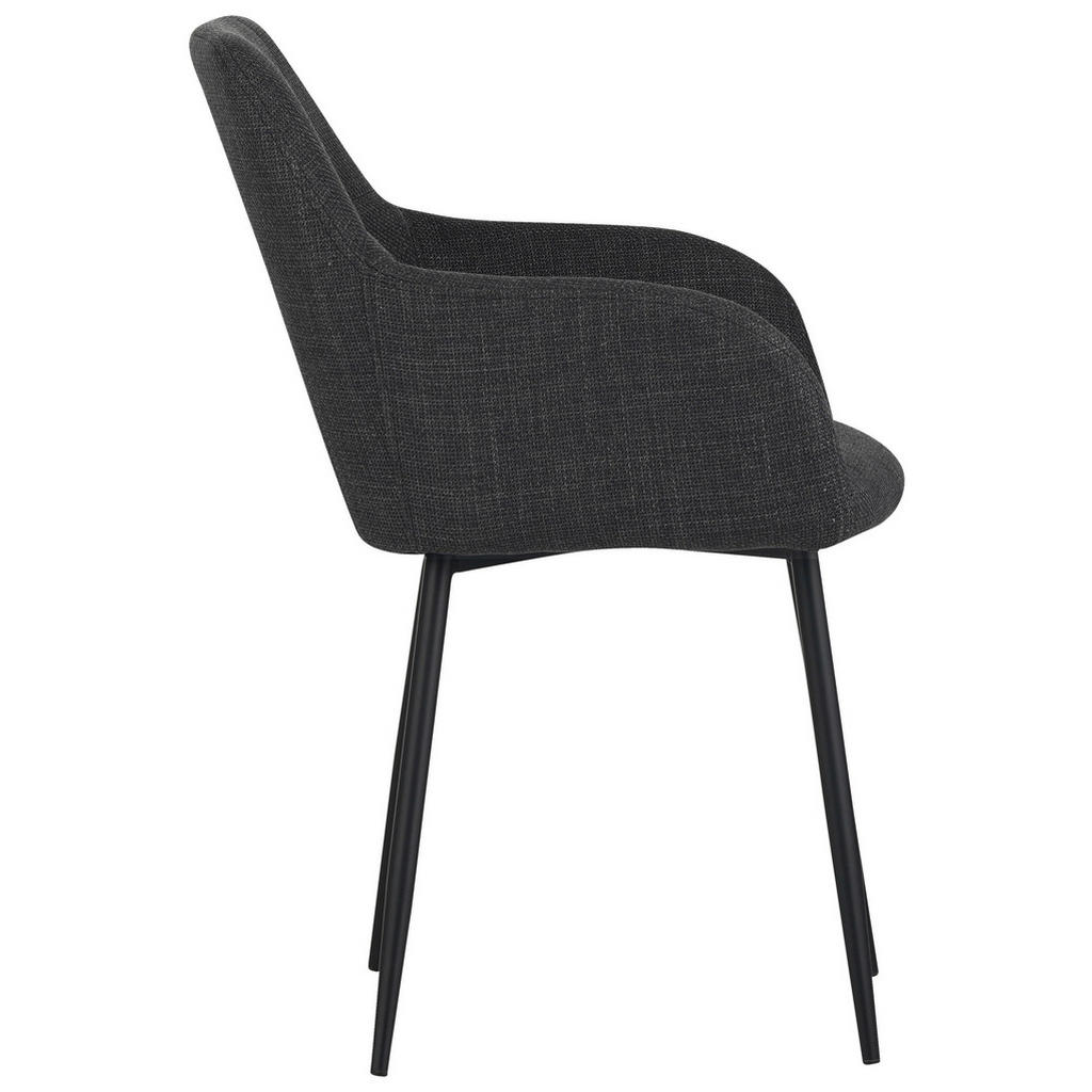 Thumbnail - Armlehnstuhl Maria, 2er-Set anthrazit Microfaser Webstoff B/H/T: ca. 55x84x61 cm