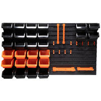BLACK+DECKER Werkzeugwand orange B/H/L: ca. 14,2x56,3x50 cm Werkzeugwand_43tlg. - orange/schwarz (50,00/14,20/56,30cm) - BLACK+DECKER