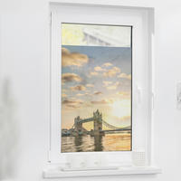 LICHTBLICK Fensterfolie Tower Bridge London Tower Bridge orange B/L: ca. 100x180 cm Tower Bridge - orange (100,00/180,00cm) - LICHTBLICK