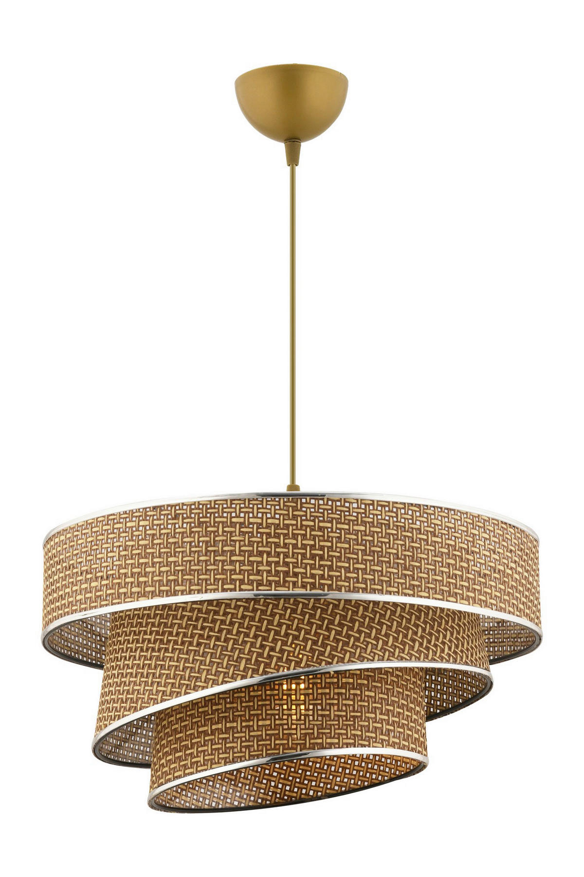 Opviq Pendelleuchte silber beige Baumwolle Metall B/H/L: ca. 40x72x40 cm E27 1 Brennstellen Couper Hazeran - beige/silber (40,00/40,00/72,00cm) - Opviq