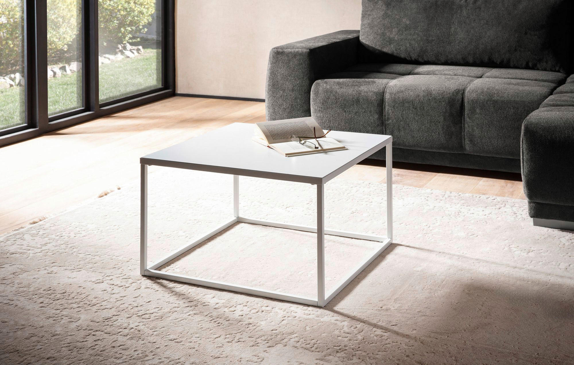 Couchtisch weiß B/H/T: ca. 60x40x60 cm Couchtisch - weiß (60,00/40,00/60,00cm) - Wohnling