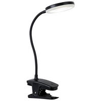 Nolo Tischleuchte schwarz Kunststoff B/H/L: ca. 6,5x52x14 cm LED-Klemmtischleuchte_Noah - schwarz (14,00/6,50/52,00cm) - Nolo
