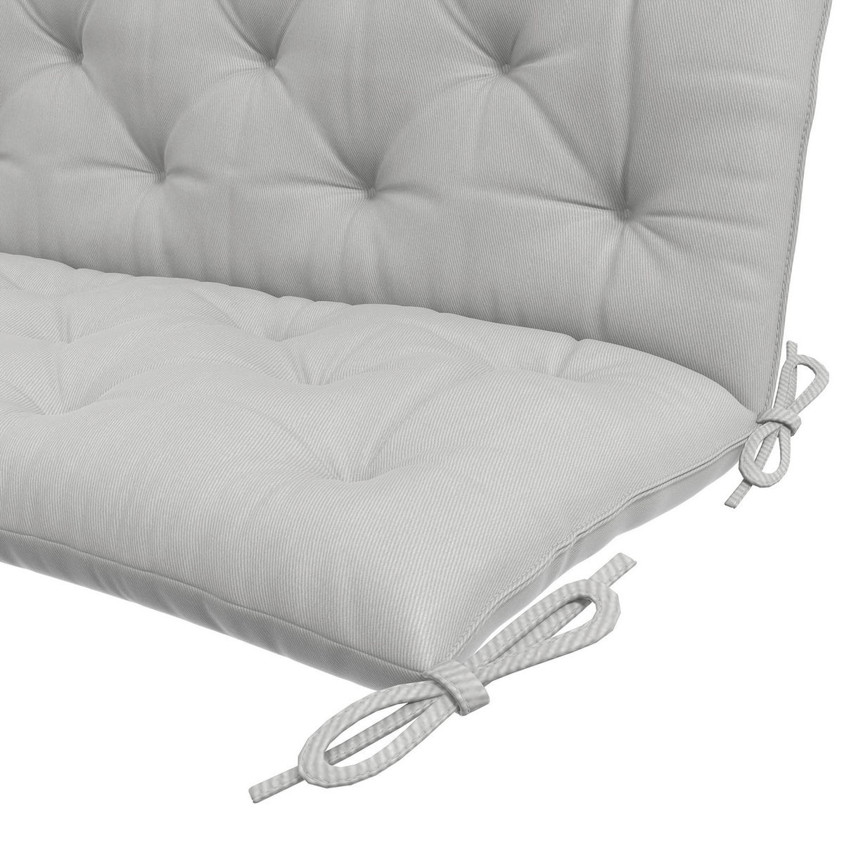 Outsunny Bankauflage hellgrau Schaumstoff B/H/L: ca. 98x8x150 cm Bankauflage - hellgrau (150,00/98,00/8,00cm) - Outsunny