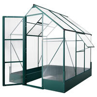 Outsunny Gewächshaus B/H/T: ca. 190x220x190 cm Gewächshaus MH845-421V01 - grün/transparent (190,00/220,00/190,00cm) - Outsunny