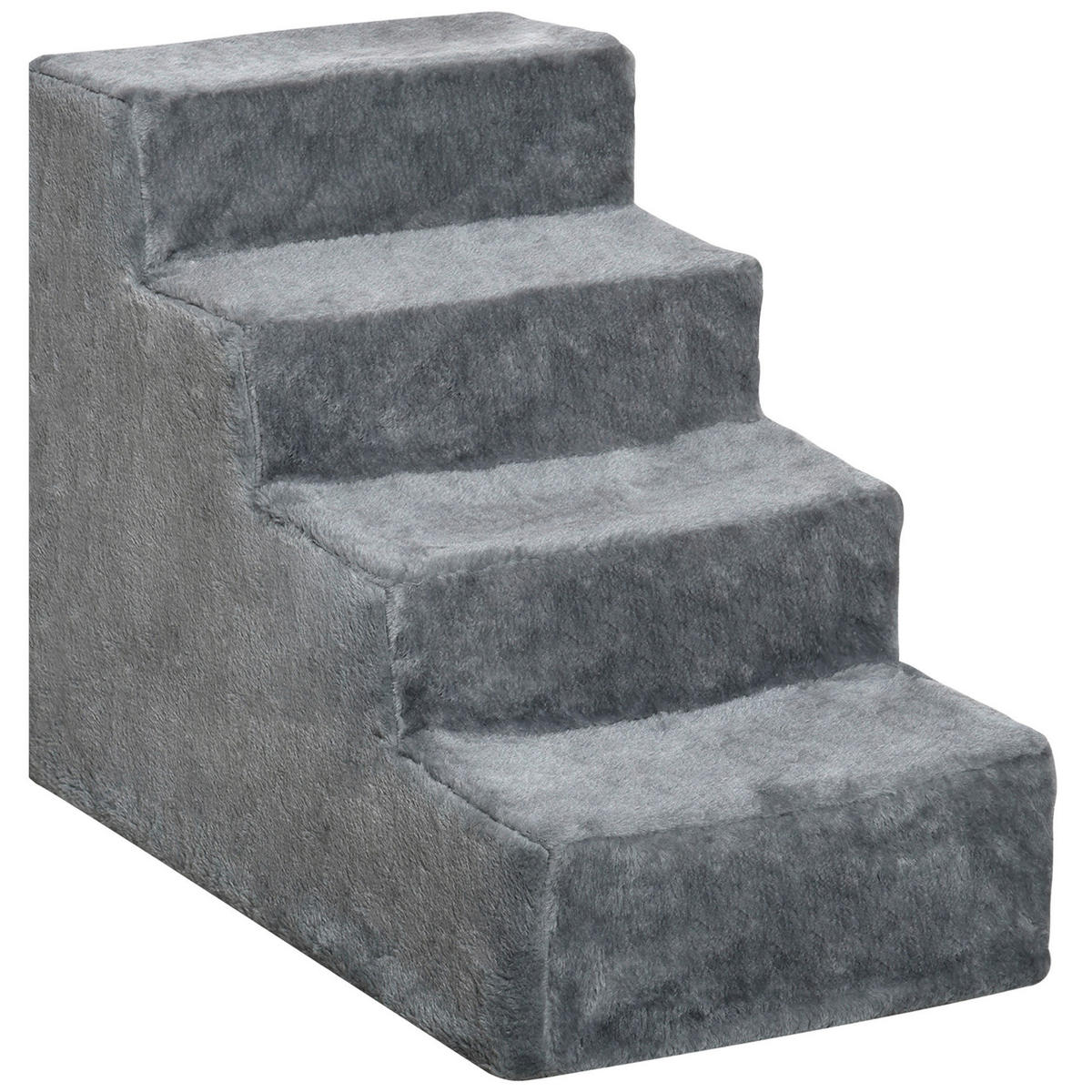 PawHut Haustiertreppe grau Polyester B/H/L: ca. 35x44x60 cm Haustiertreppe - grau (60,00/35,00/44,00cm) - PawHut