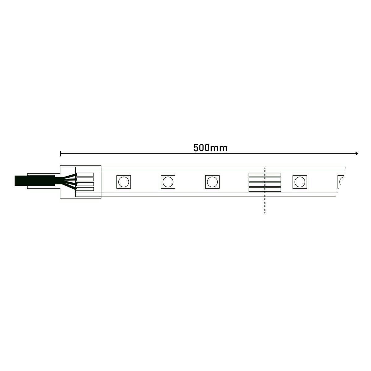 Näve Leuchten LED-Stripe 5261361 multicolor Kunststoff B/H/T: ca. 1x0,3x500 cm Digitaler Indoor LED-Stripe 5m - multicolor (1,00/0,30/500,00cm) - Näve Leuchten