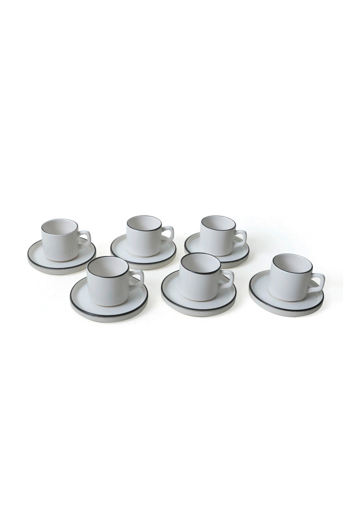 HermiaConcept Teetasse 12-tlg. weiß Steingut 12-tlg. - weiß - HermiaConcept