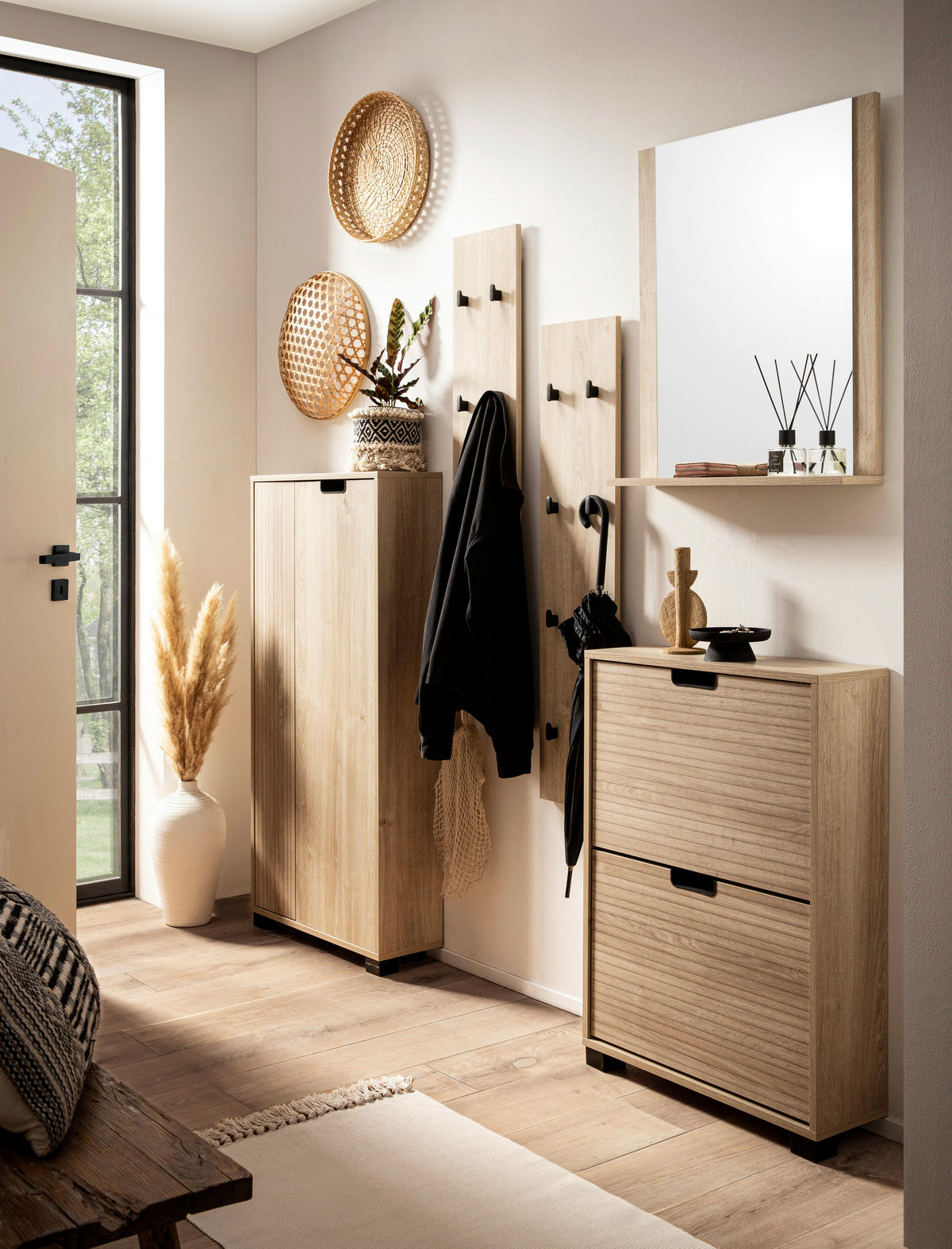 Unterschrank Emmik weiß matt Eiche Eiche weiß Nachbildung B/H/T: ca. 59,8x85,2x19,55 cm Emmik - Eiche/weiß (59,80/85,20/19,55cm) - Möbelpartner