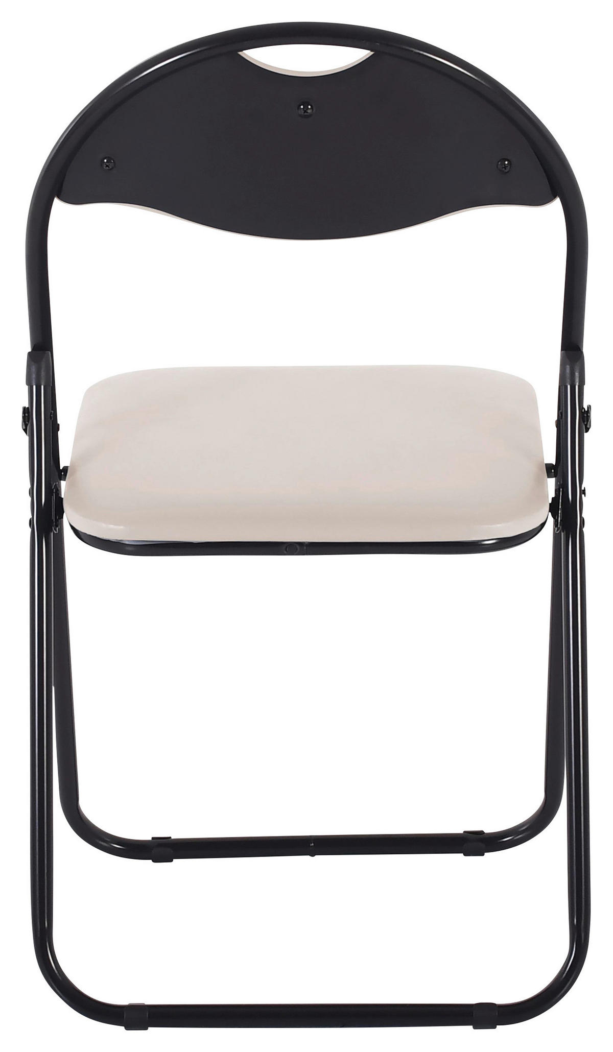 Klappstuhl Ben Cappuccino Kunstleder B/H/T: ca. 45x81x38 cm Ben - schwarz/Cappuccino (45,00/81,00/38,00cm)