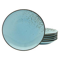 CreaTable Dessertteller NATURE COLLECTION hellblau Steinzeug D: ca. 21 cm NATURE COLLECTION - hellblau (21,00cm) - CreaTable