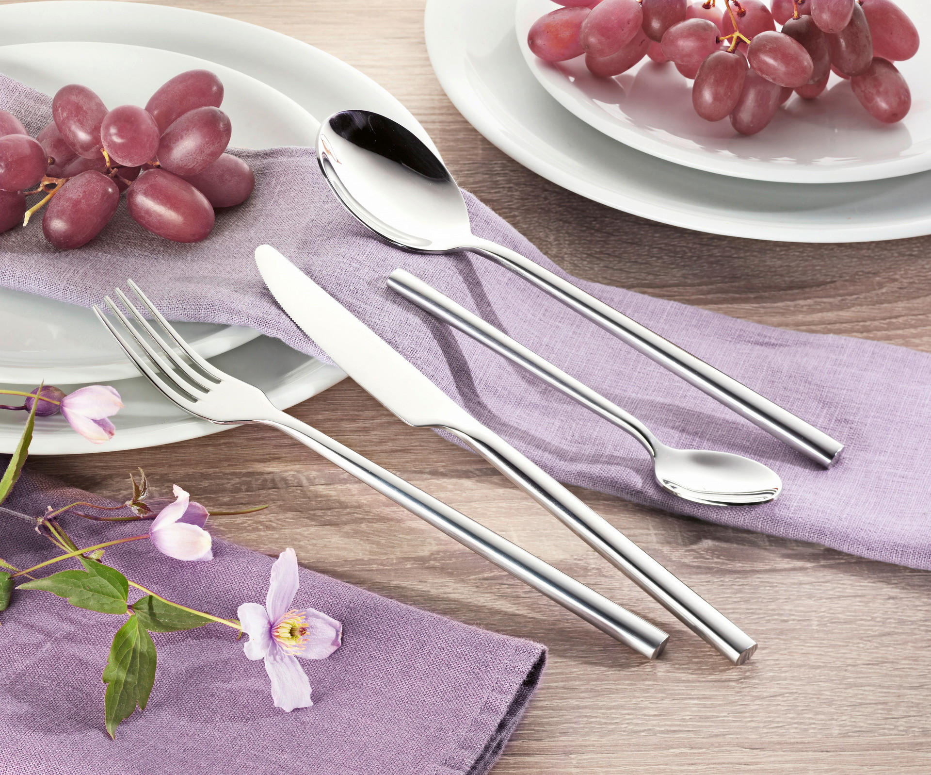 Esmeyer Besteckset Silke silber Edelstahl 24 tlg. Silke - silber - Esmeyer