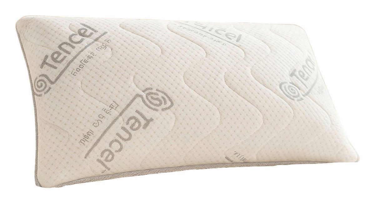 Nackenstützkissen Nackenstützkissen_Tencel 40x80cm - weiß (80,00/40,00cm)