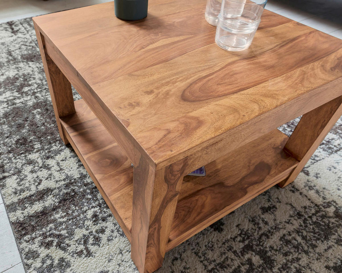 Couchtisch natur B/H/T: ca. 60x45x60 cm Couchtisch - natur (60,00/45,00/60,00cm) - Wohnling