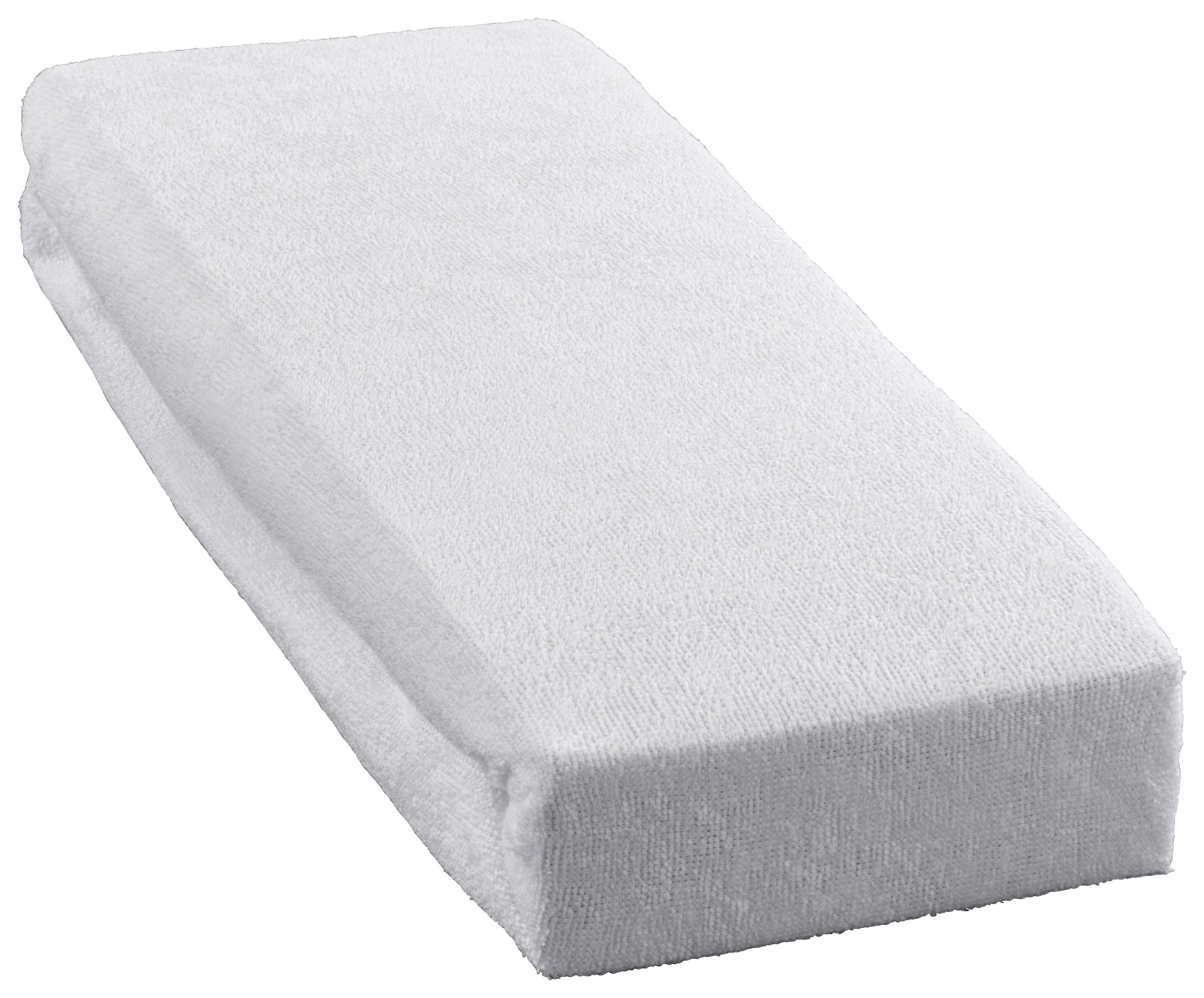 Frottee Spannbetttuch Spannbetttuch-Frottee 100x200cm - weiß (100,00/200,00cm) - Sensation