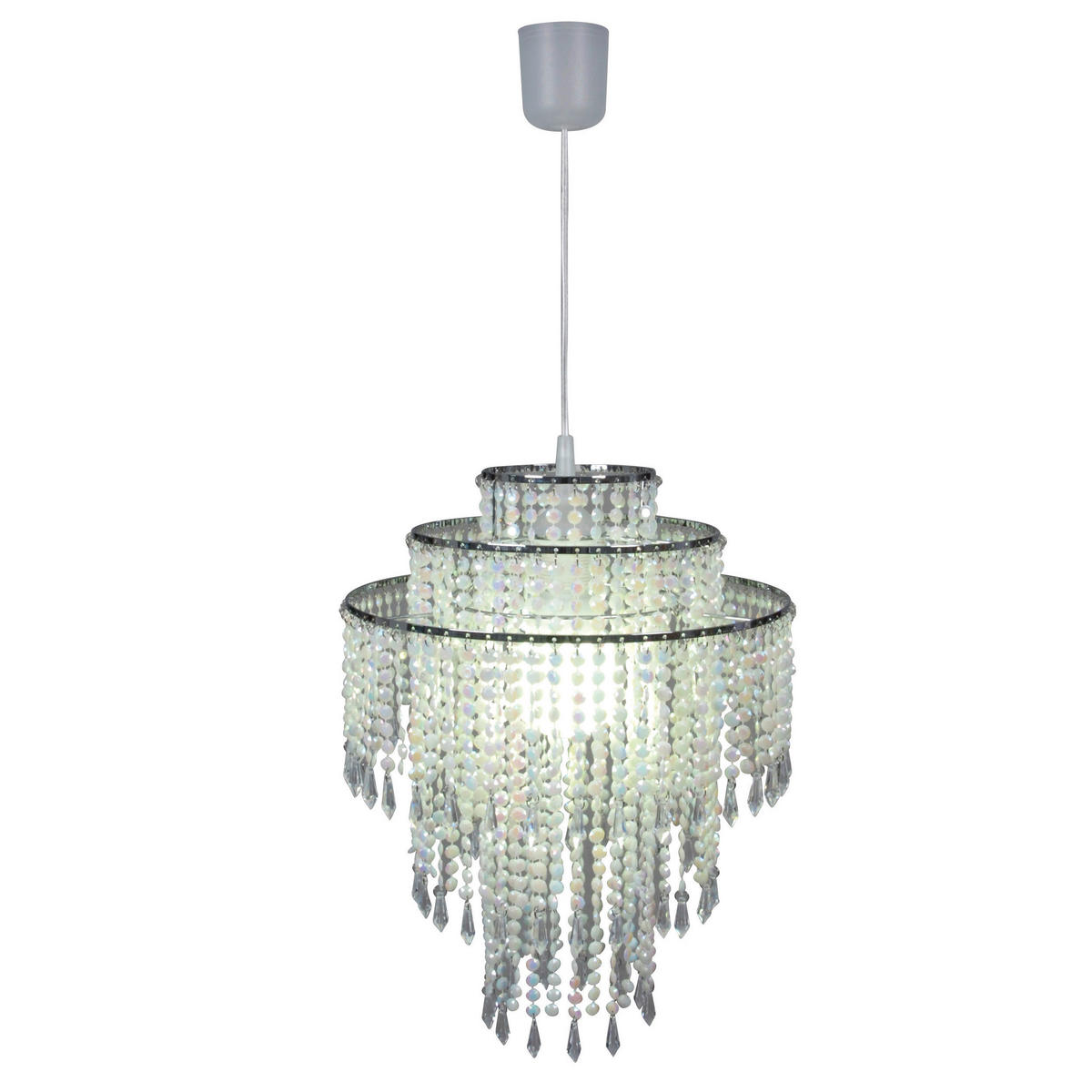 Näve Leuchten Pendelleuchte 7013831 transparent Metall Kunststoff B/H/T: ca. 32x43x32 cm E27 1 Brennstellen Lina - transparent (32,00/43,00/32,00cm) - Näve Leuchten