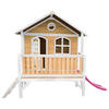 AXI Spielhaus Stef braun B/H/L: ca. 349x233x212 cm Stef - braun/lila (212,00/349,00/233,00cm) - AXI