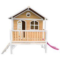 AXI Spielhaus Stef braun B/H/L: ca. 349x233x212 cm Stef - braun/lila (212,00/349,00/233,00cm) - AXI