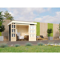 Karibu Gartenhaus Felipo 1 Terragrau B/H/T: ca. 242x217x211 cm Felipo 1 - Terragrau (242,00/217,00/211,00cm) - Karibu
