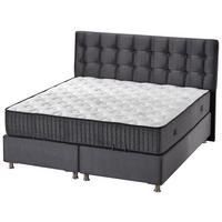 Polsterbett Etna anthrazit Liegefläche B/L: ca. 180x200 cm Etna - Chrom/anthrazit (196,00/128,00/214,00cm)