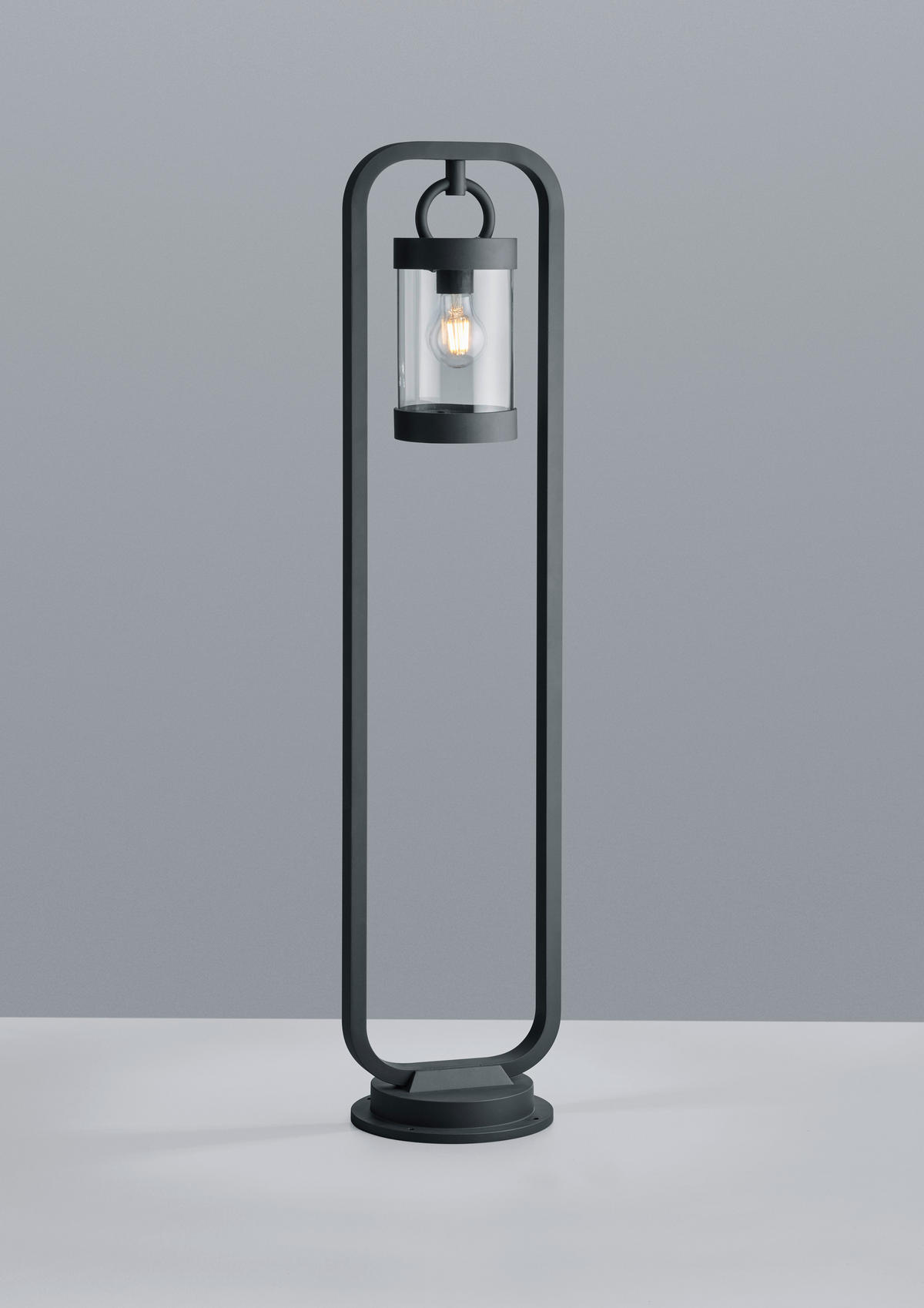 Außenleuchte 404160142 anthrazit klar Aluguss Glas B/H/T: ca. 23x100x21 cm Wegeleuchte_Sambesi - klar/anthrazit (23,00/100,00/21,00cm) - Trio