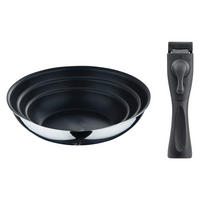 BERGNER Pfannenset CLICK & COOK schwarz Edelstahl CLICK & COOK - schwarz - BERGNER