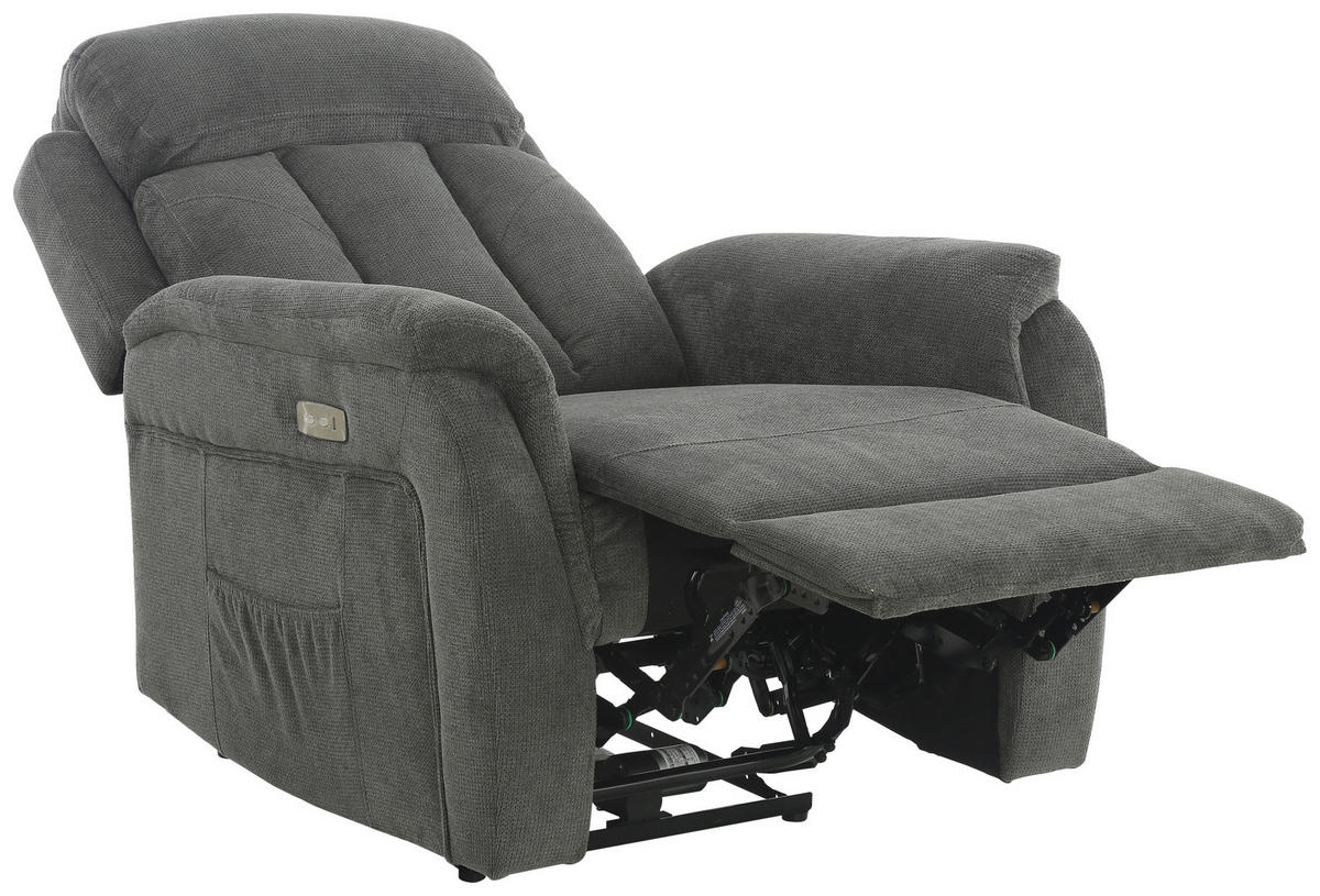 Sessel FM-3216-1P grau Microfaser B/H/T: ca. 85x100x95 cm FM-3216-1P - grau (85,00/100,00/95,00cm)