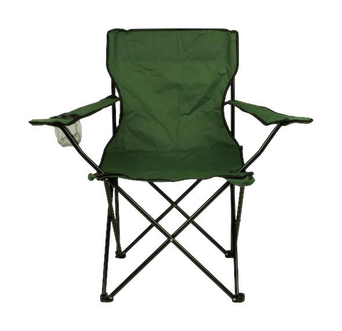 VCM Campingstuhl dunkelgrün Stahlrohr B/H/L: ca. 50x85x85 cm Campingstuhl_Faltstuhl - dunkelgrün (85,00/50,00/85,00cm) - VCM