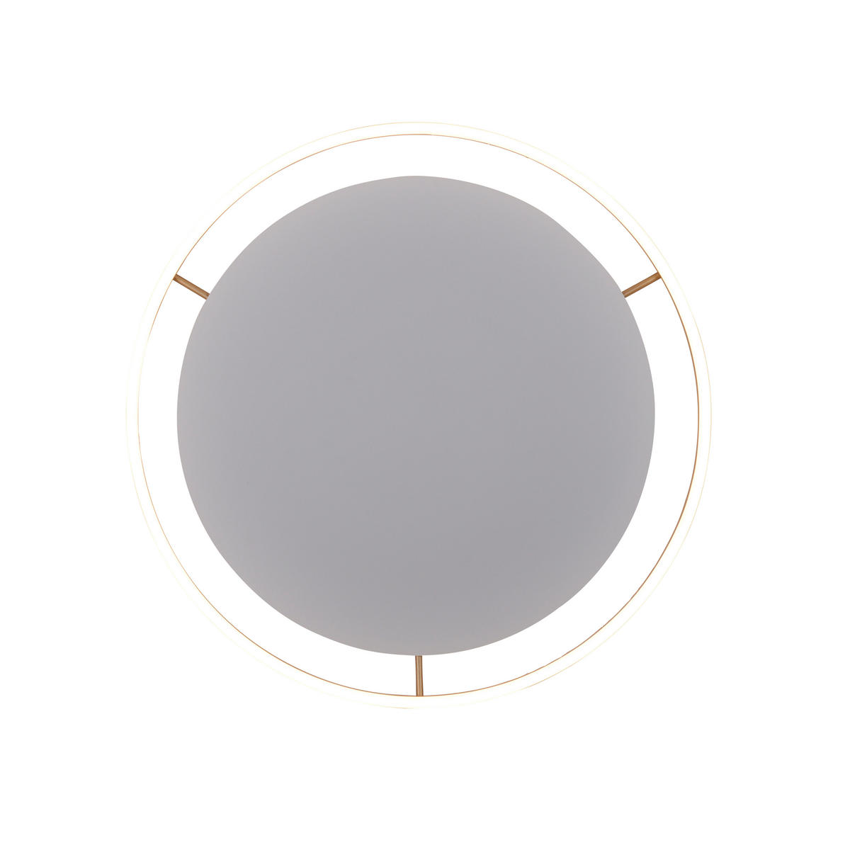 Just Light LED-Deckenleuchte RITUS 15392-60 messing weiß Metall H/D: ca. 5,3x58,5 cm 1 Brennstellen RITUS - messing/weiß (58,50/5,30cm) - Just Light