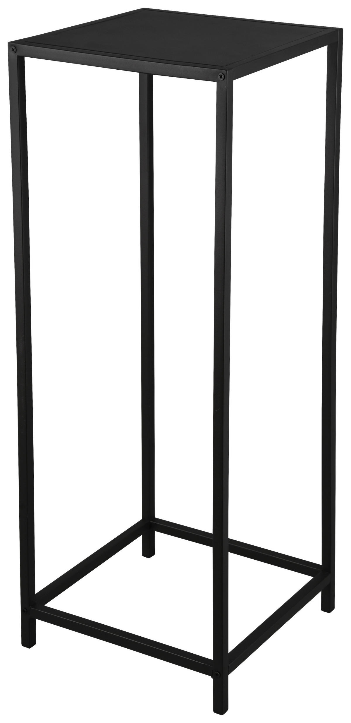Beistelltisch Vera schwarz lackiert Metall B/H/T: ca. 31x80x31 cm Vera - schwarz (31,00/80,00/31,00cm)