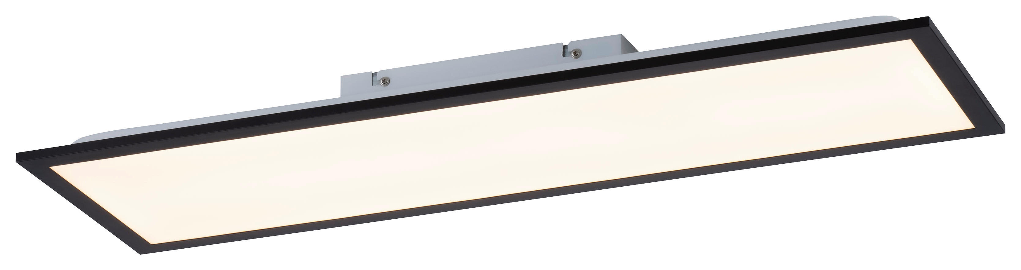 Just Light Deckenleuchte Flat 14741-18 schwarz Opal Aluminium B/H/L: ca. 24,5x6,1x79,5 cm LED-Deckenleuchte_Flat - schwarz/Opal (79,50/24,50/6,10cm) - Just Light