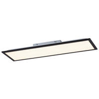 Just Light Deckenleuchte Flat 14741-18 schwarz Opal Aluminium B/H/L: ca. 24,5x6,1x79,5 cm LED-Deckenleuchte_Flat - schwarz/Opal (79,50/24,50/6,10cm) - Just Light