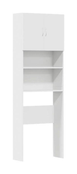 VidaXL Waschmaschinenschrank weiß B/H/T: ca. 64x190x24 cm Waschmaschinenschrank - weiß (64,00/190,00/24,00cm) - VidaXL