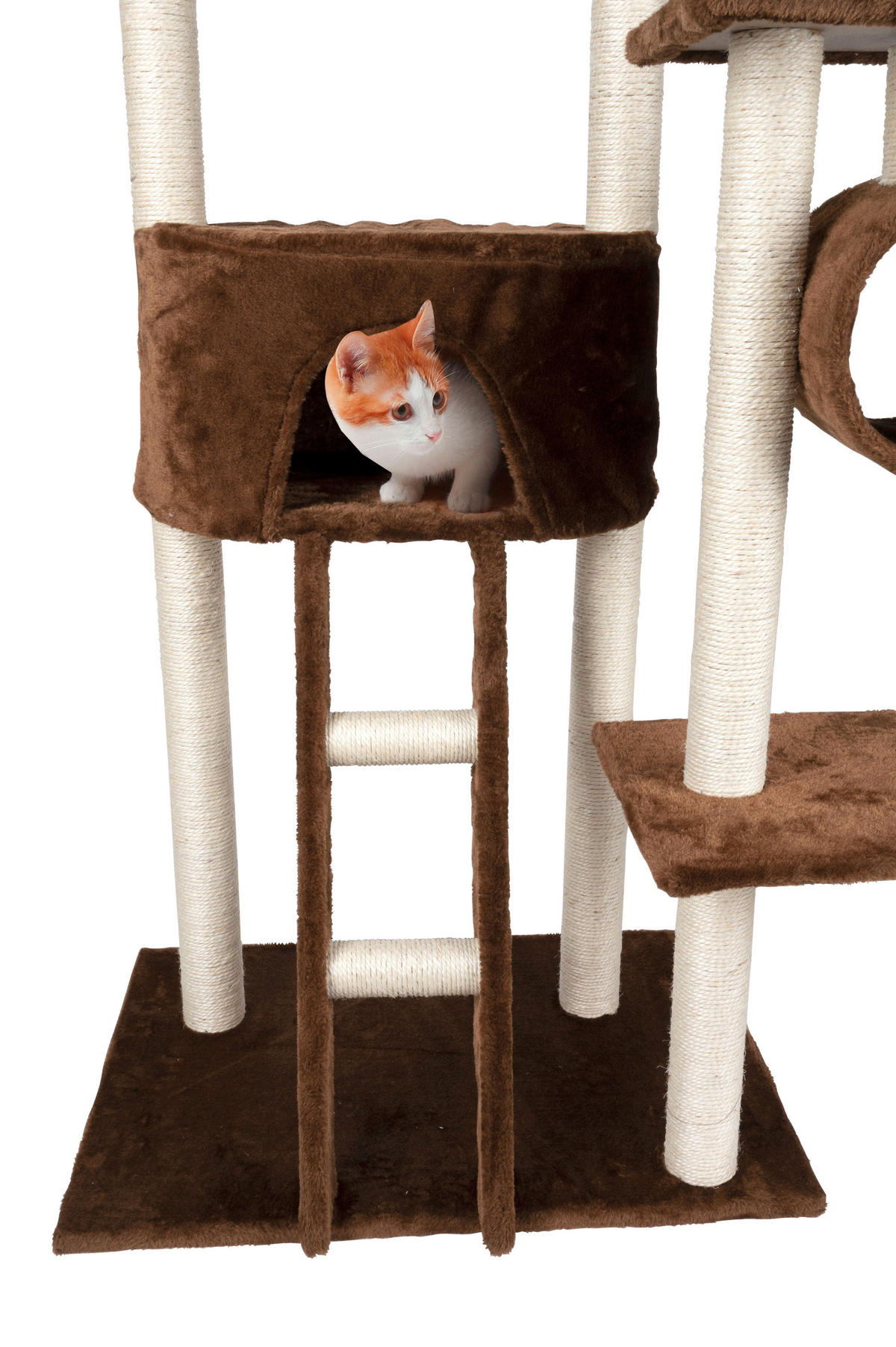 Kratzbaum braun Sisal B/H/L: ca. 50x165x70 cm Kratzbaum - braun/beige (70,00/50,00/165,00cm)