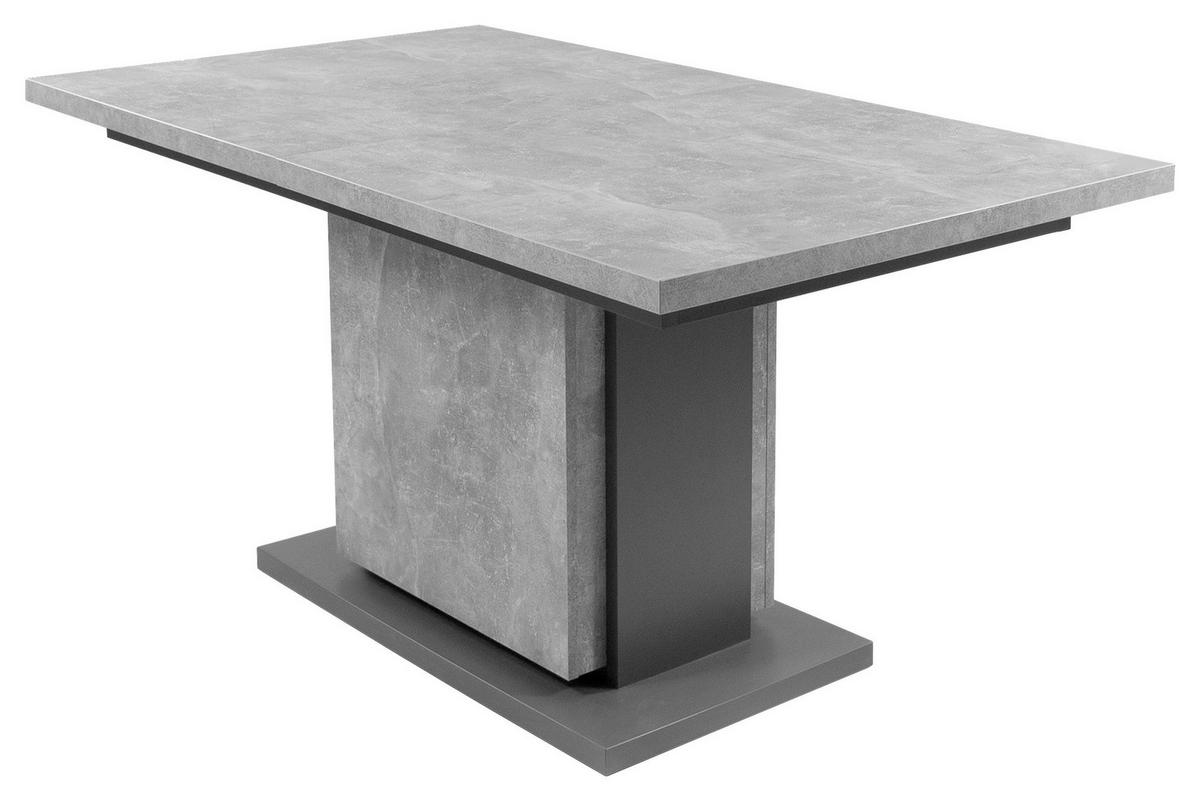 Tisch BRITTA Beton Optik anthrazit B/H/T: ca. 140x75x80 cm BRITTA - Beton/anthrazit (140,00/75,00/80,00cm) - byLIVING