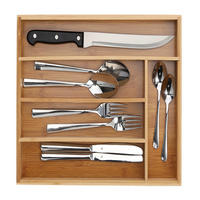 Zeller Besteckkasten natur Bambus B/H/L: ca. 26x5x34 cm Besteckkasten - natur (34,00/26,00/5,00cm) - Zeller