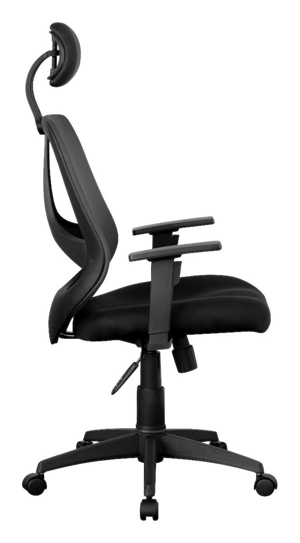 Drehstuhl schwarz Bürostuhl - schwarz (61,00/127,00/57,00cm) - Amstyle