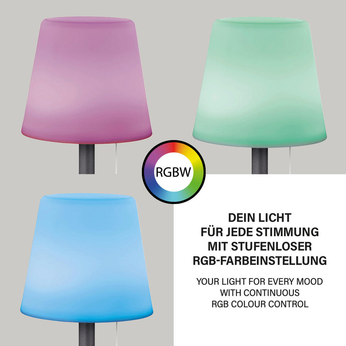 LED-Außenleuchte 850135 Garden weiß anthrazit H/D: ca. 29x15 cm Garden - weiß/anthrazit (15,00/29,00cm) - easy! by FHL