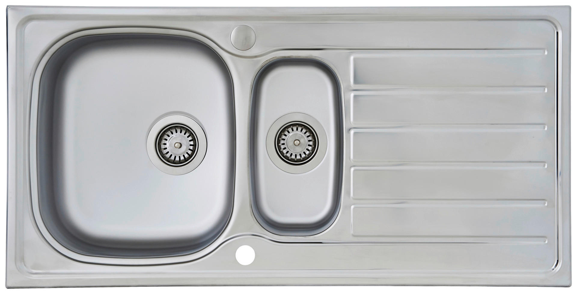 Respekta Einbauspüle Dallas 100 x 50 Edelstahl B/H/T: ca. 86x17x50 cm Dallas 100 x 50 - Edelstahl (86,00/17,00/50,00cm) - Respekta