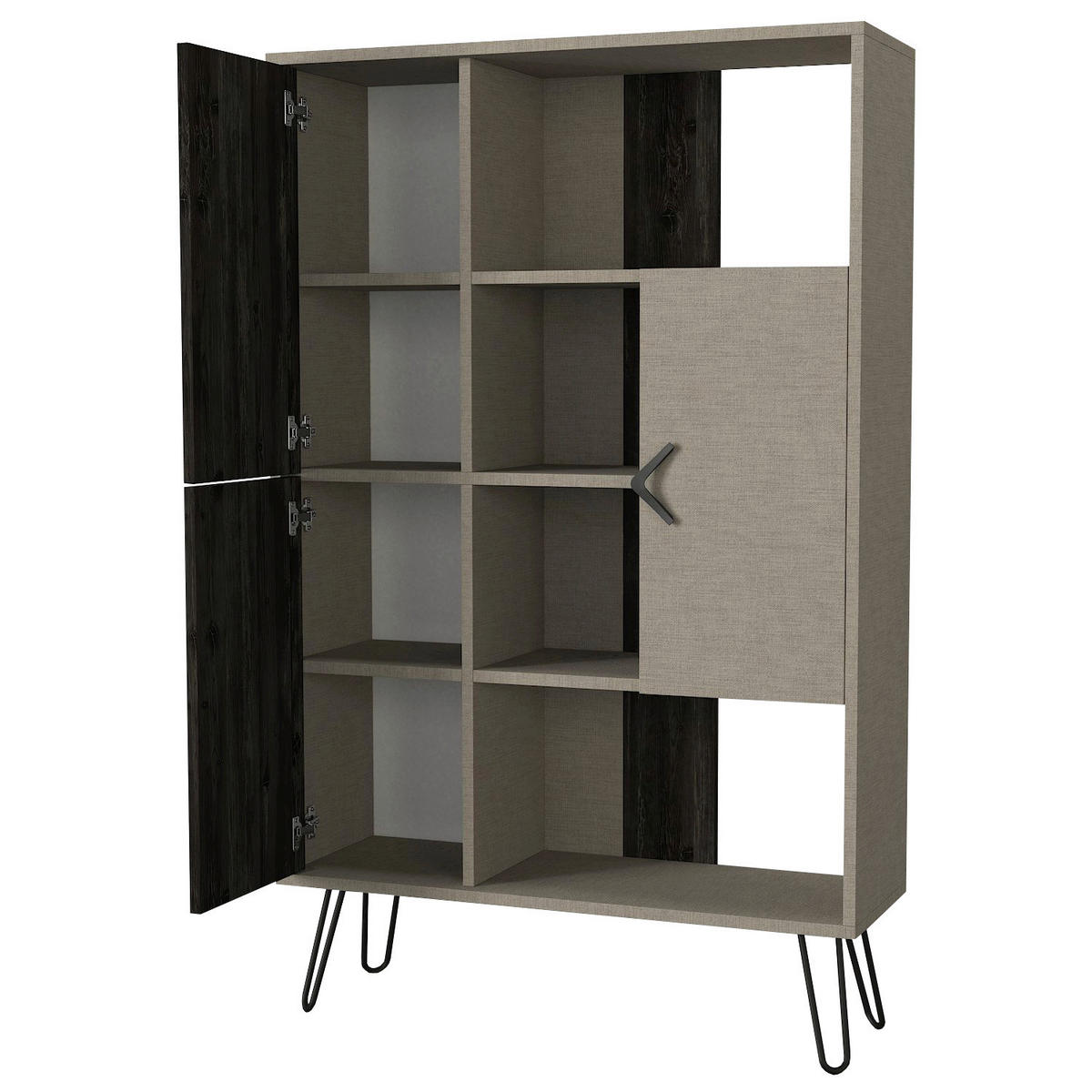 Regal Trenta Rebab grau B/H/T: ca. 90x144x31 cm Trenta - Rebab/grau (90,00/144,00/31,00cm) - moebel17