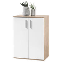 Kommode Bobby 1 B/H/T: ca. 60x82x35 cm Bobby 1 - Eiche/weiß (60,00/82,00/35,00cm)