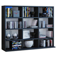 Regal Megosa Mini schwarz Holzwerkstoff B/H/T: ca. 102x83x23 cm Megosa Mini - schwarz (102,00/83,00/23,00cm) - VCM Möbel